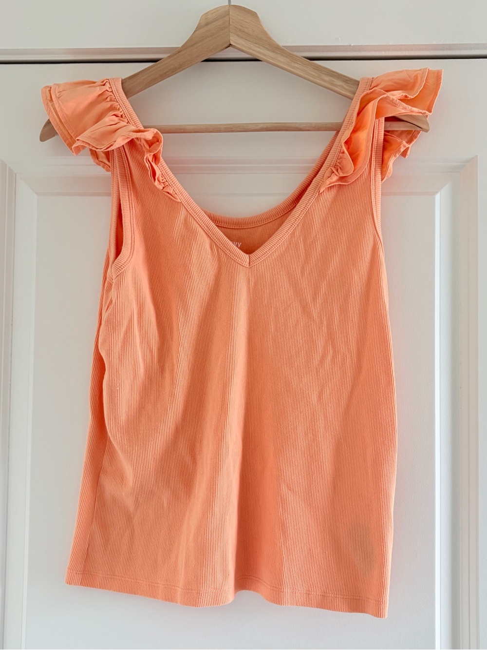 Old Navy 3 Ruffle Shoulder V-Neck Tank